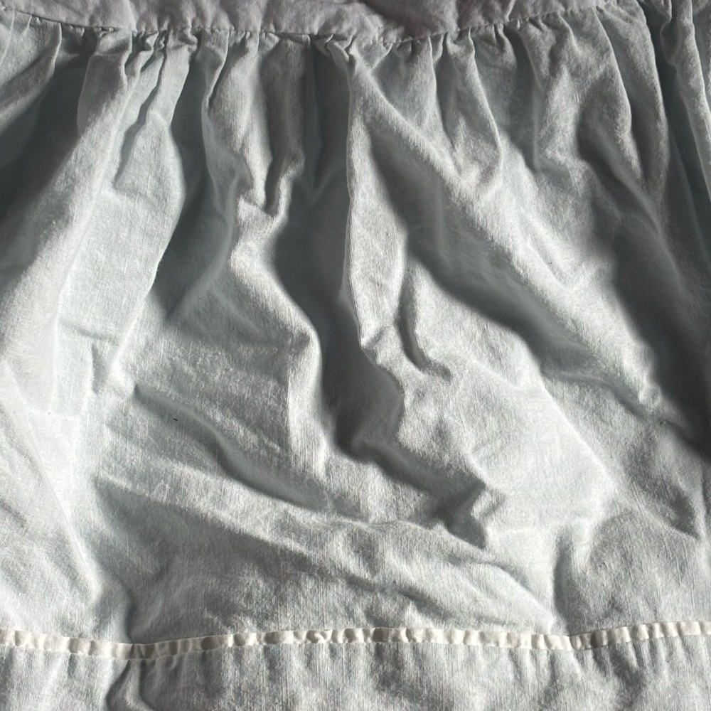 Restoration Hardware Baby & Child Crib Skirt Light Blue